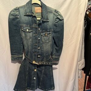 Retrofete Blue Denim Jacket Dress